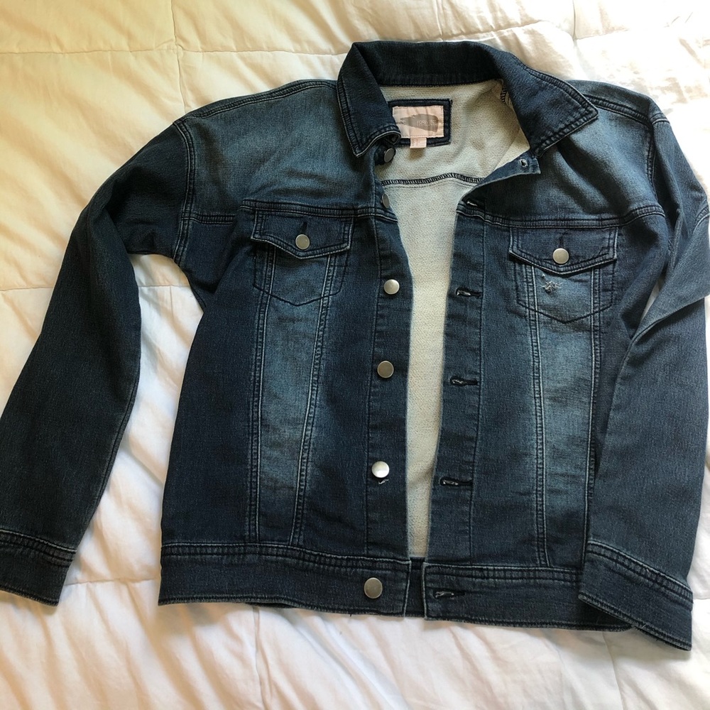 Forever 21 Contemporary Dark Wash Jean Jacket
